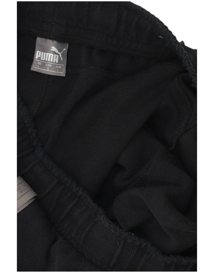 Мужские спортивные шорты PUMA с рисунком, большие черные