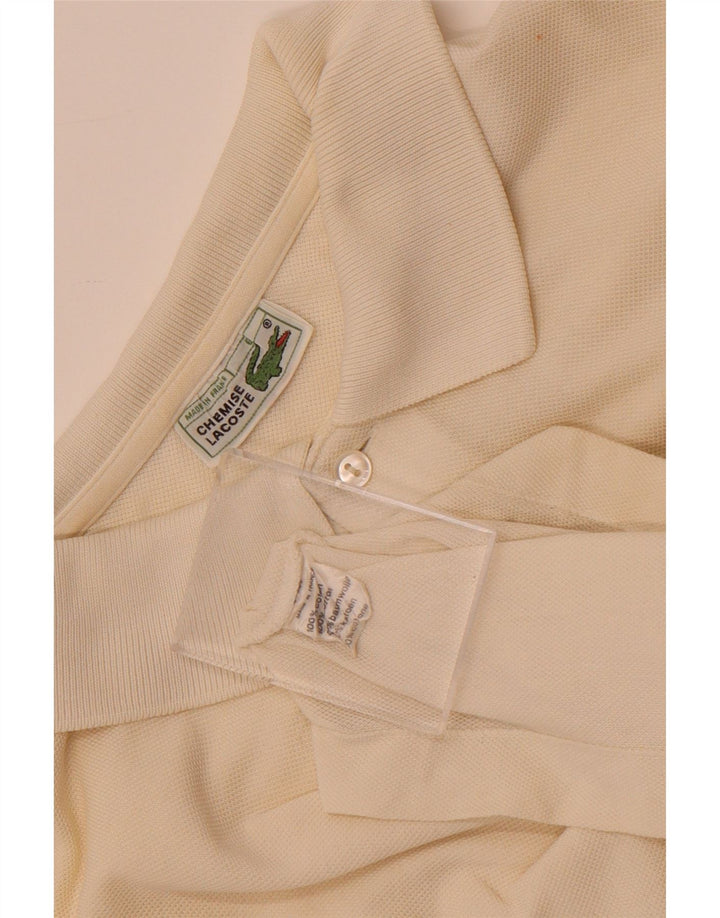 Мужская рубашка-поло Lacoste, размер 6 XL, белый хлопок