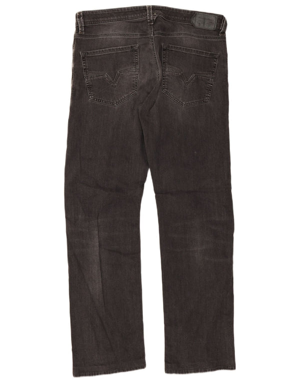 Мужские прямые джинсы Diesel Larkee Regular W34 L32, серый хлопок
