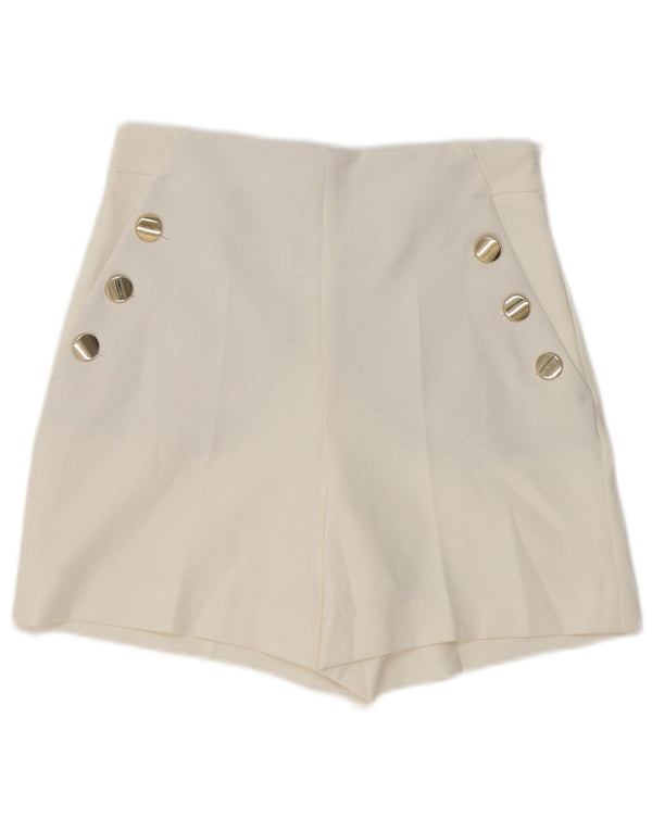 Женские шорты чинос с высокой талией Zara XS W24, белые