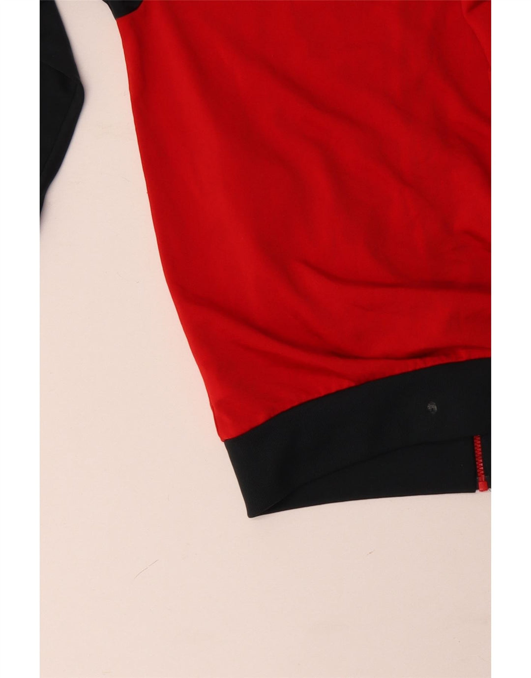 Мужская спортивная куртка ADIDAS UK 40/42, средний красный полиэстер с цветными блоками