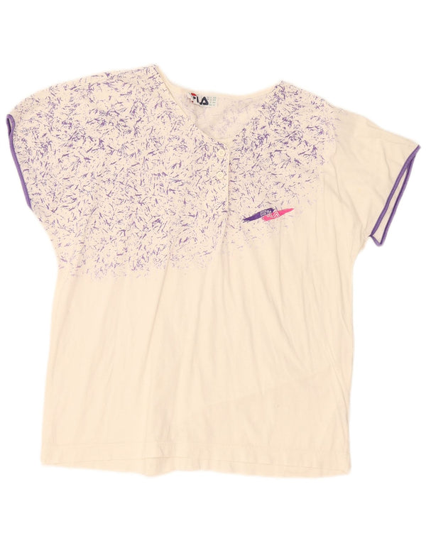 Fila Женская футболка с рисунком Top IT 48 XL Белый хлопок