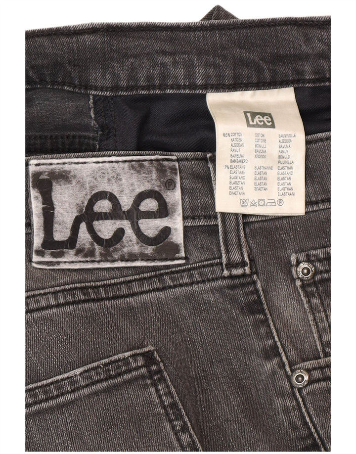 Мужские потертые узкие джинсы Lee Luke W36 L32, серый хлопок
