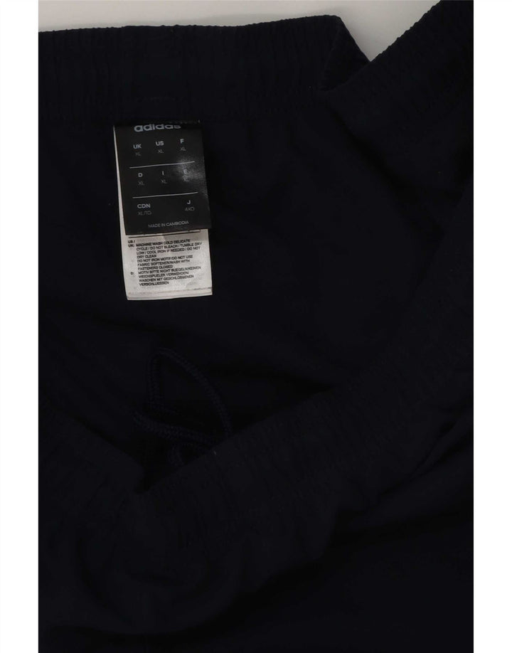 Мужские спортивные брюки Adidas XL темно-синие из полиэстера