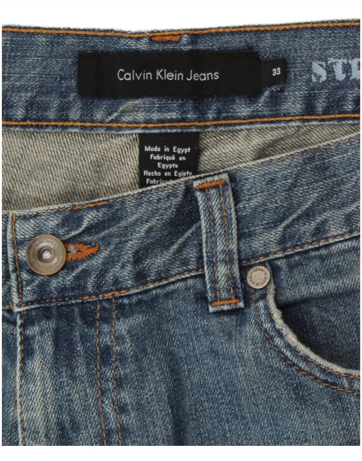 Мужские джинсовые шорты Calvin Klein W33, средний синий хлопок