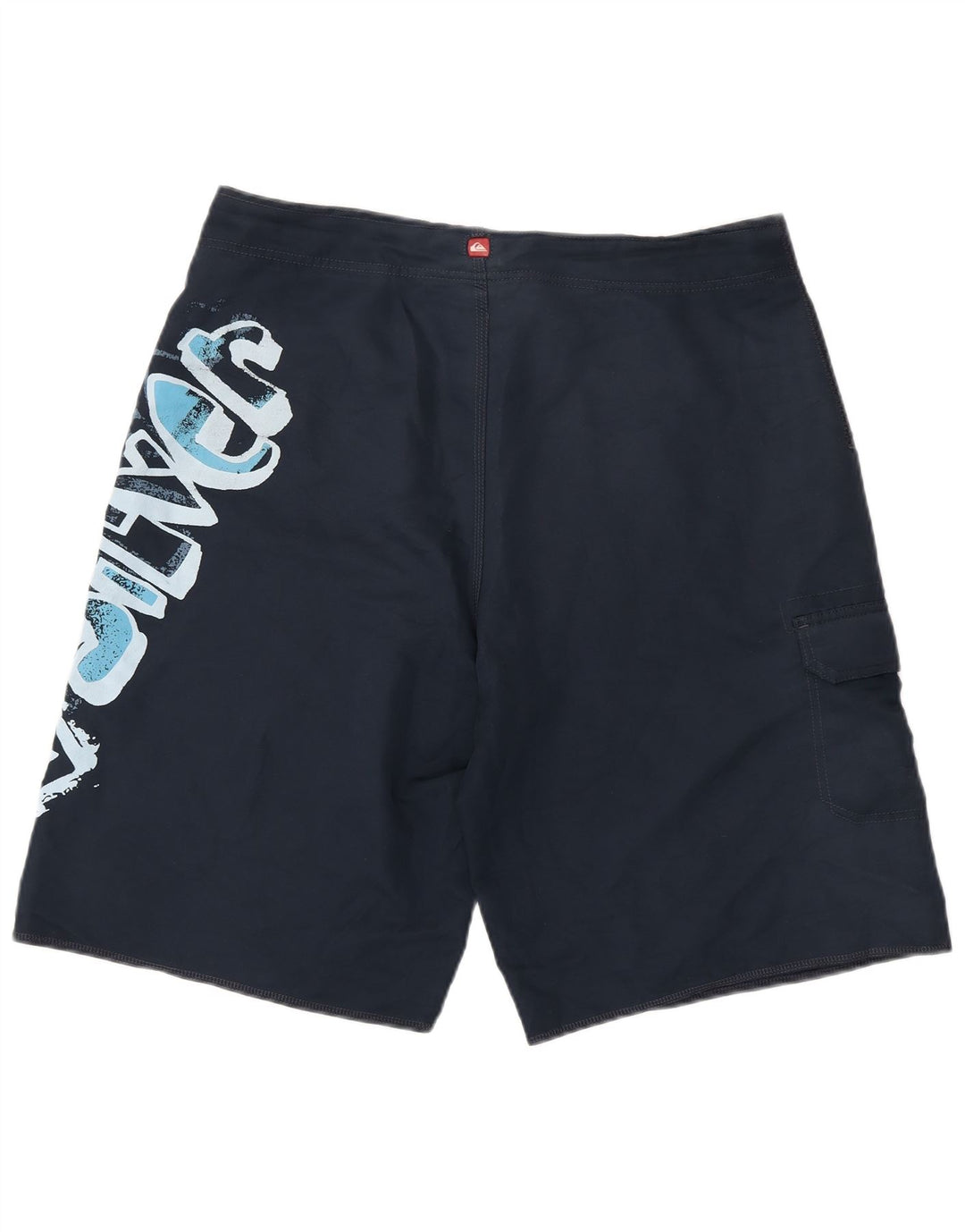 Мужские шорты для плавания Quiksilver с рисунком, большие, темно-синие, полиэстер