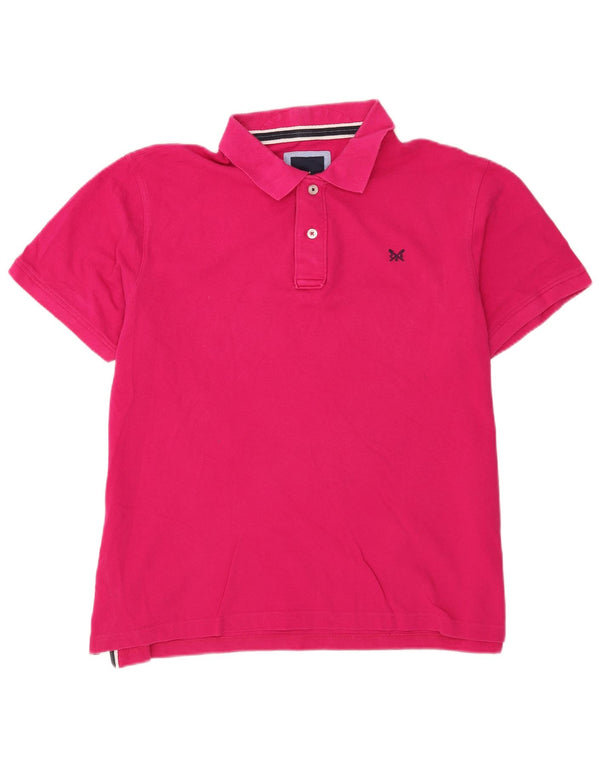 Crew Clothing Мужская рубашка поло XL, розовый хлопок