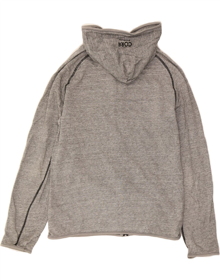 JACK & JONES Mens Zip Hoodie Sweater Small Grey Cotton Vintage Jack & Jones and Second-Hand Jack & Jones from Messina Hembry 