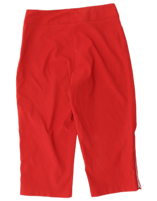 Женские капри Adidas UK 14, большие W30 L19, красный полиэстер