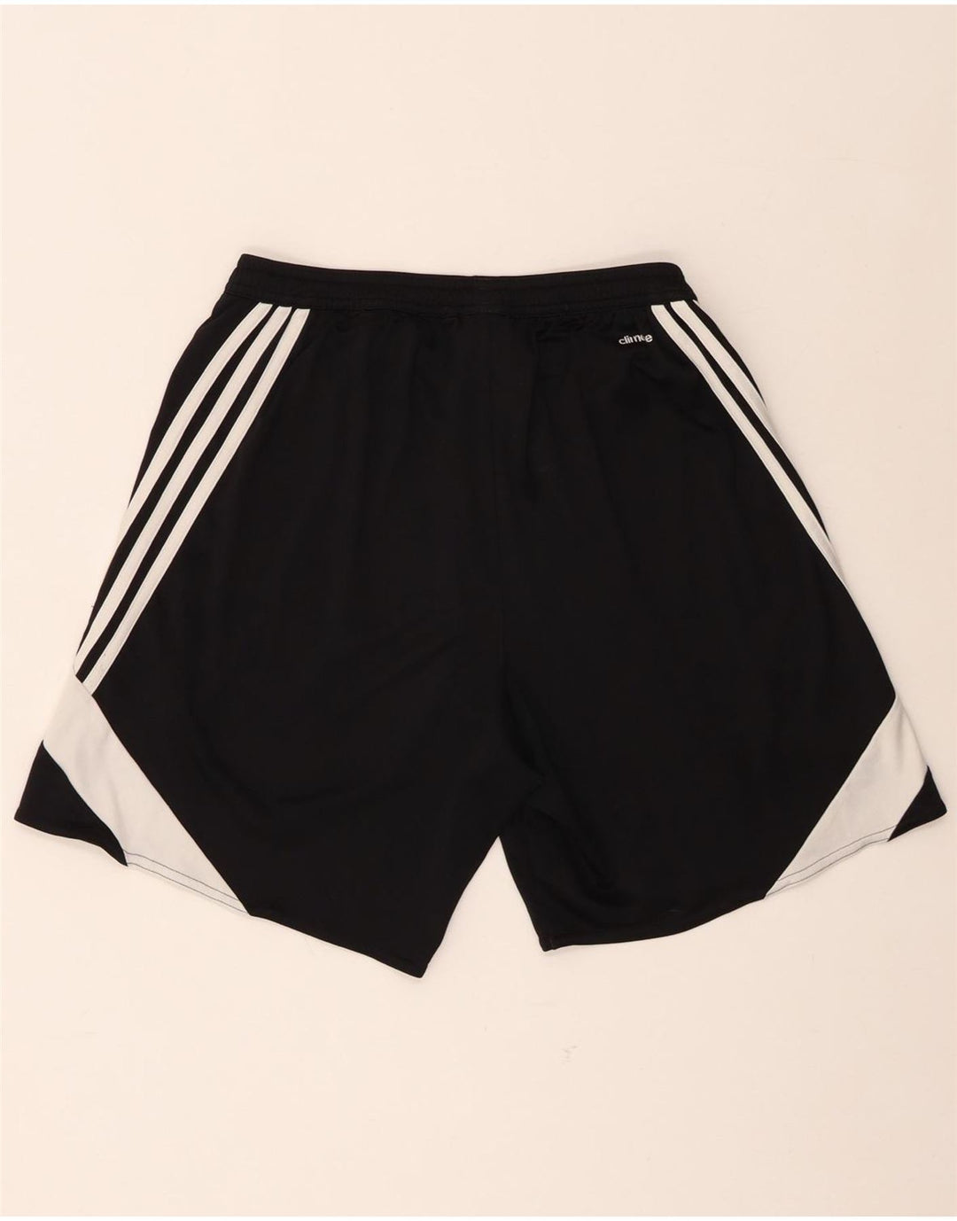 Мужские спортивные шорты Adidas Climalite, средние черные полиэстер с цветными блоками