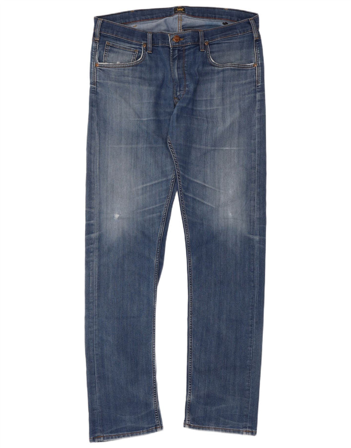 Мужские прямые джинсы Lee W38 L36, синий хлопок