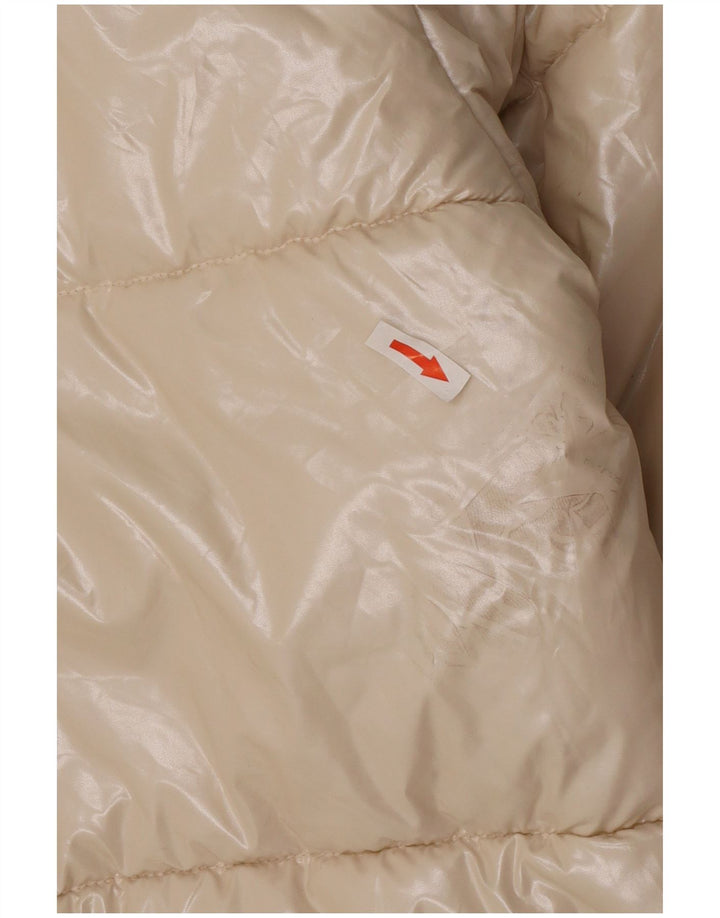 Женская стеганая куртка Benetton UK 18 XL бежевый полиамид