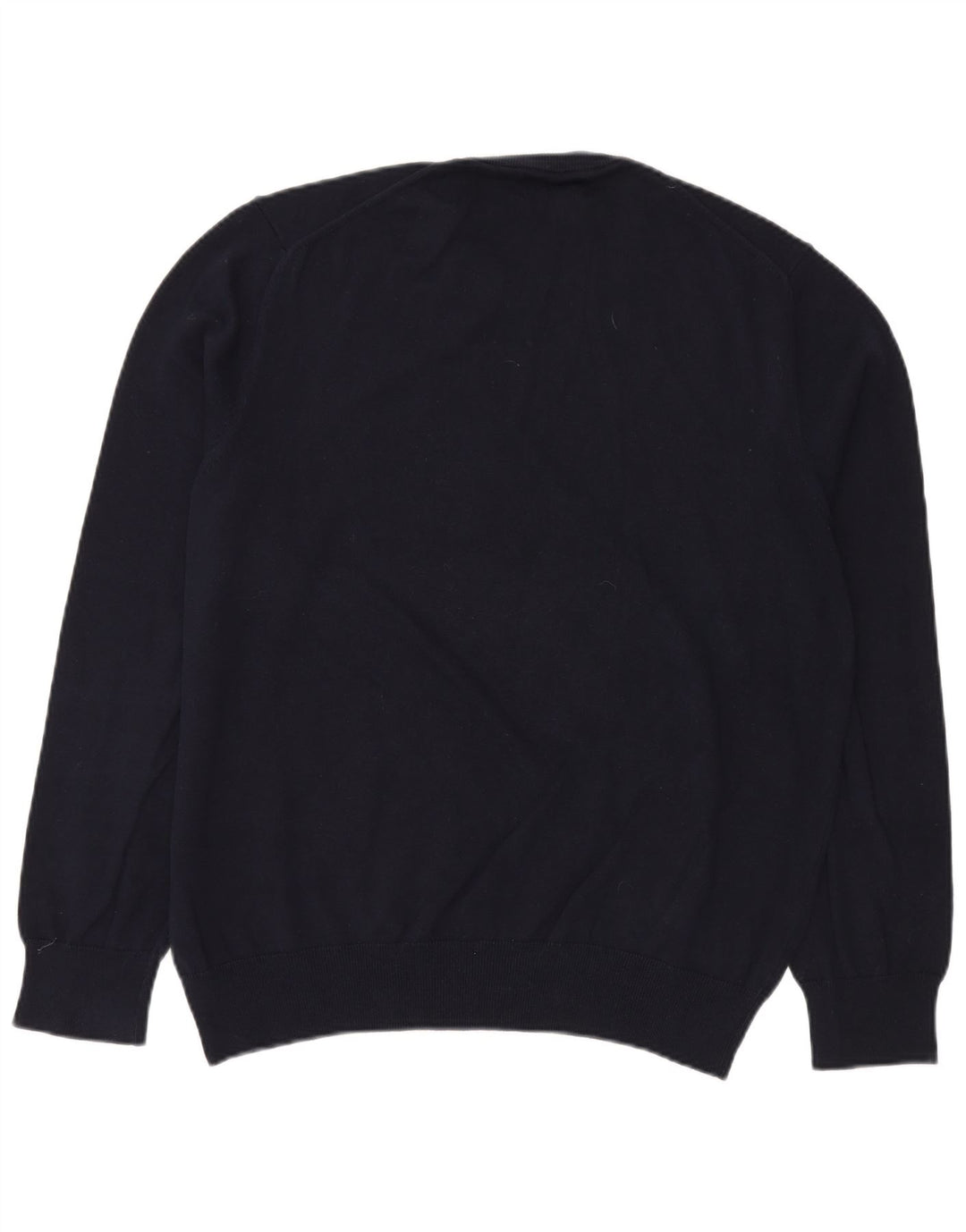 Мужской свитер MARKS & SPENCER с круглым вырезом XL, темно-синий, хлопок