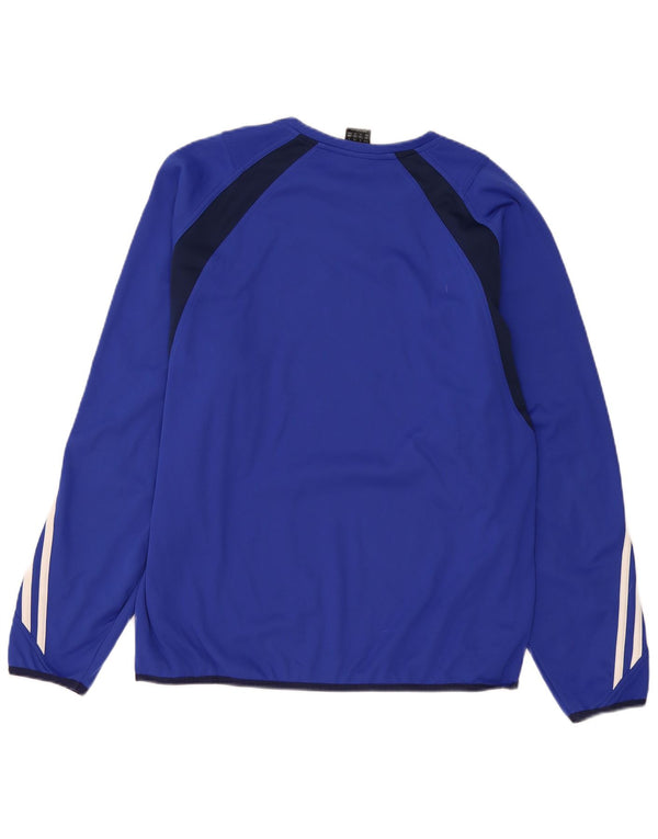 Мужской топ Adidas Climawarm с длинным рукавом UK 40/42, средний темно-синий, цветной блок