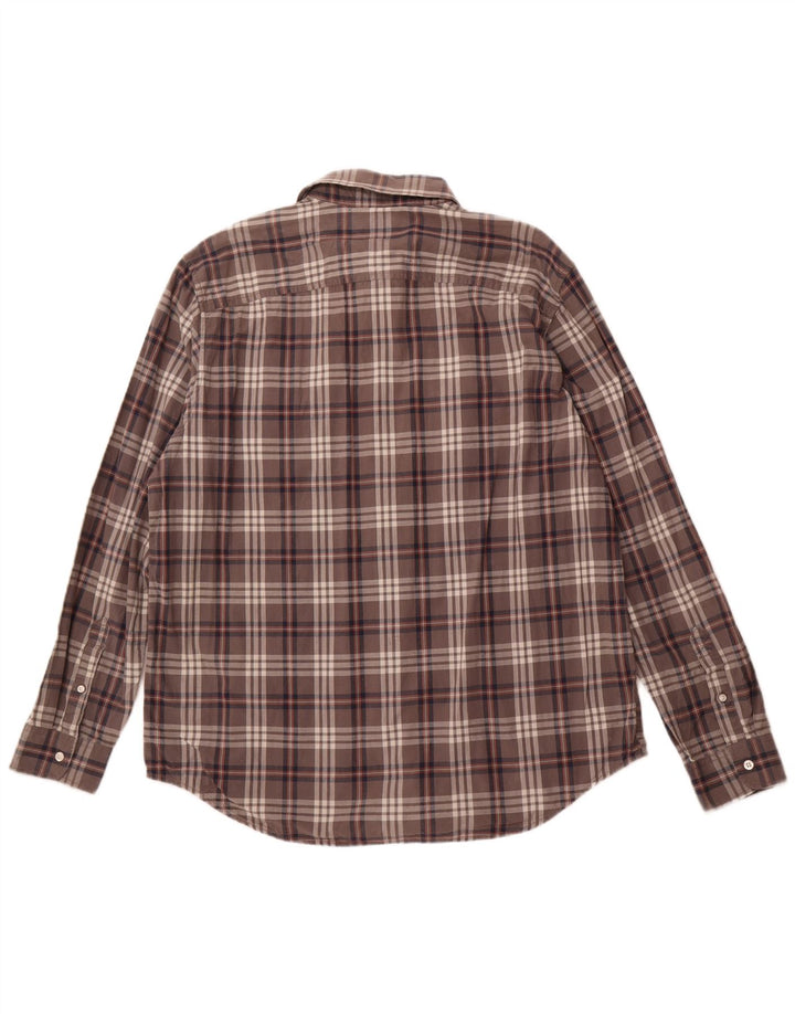 TIMBERLAND Мужская рубашка стандартного кроя XL, серая клетка, хлопок