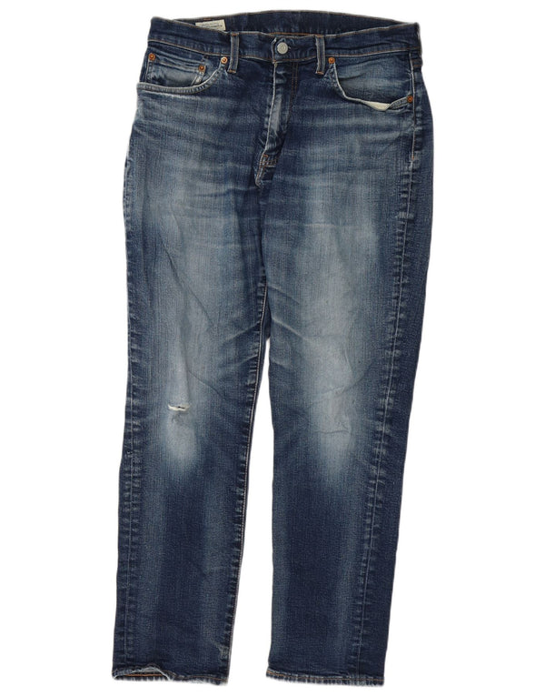 Мужские узкие джинсы Levi's W32 L30 синие, хлопок