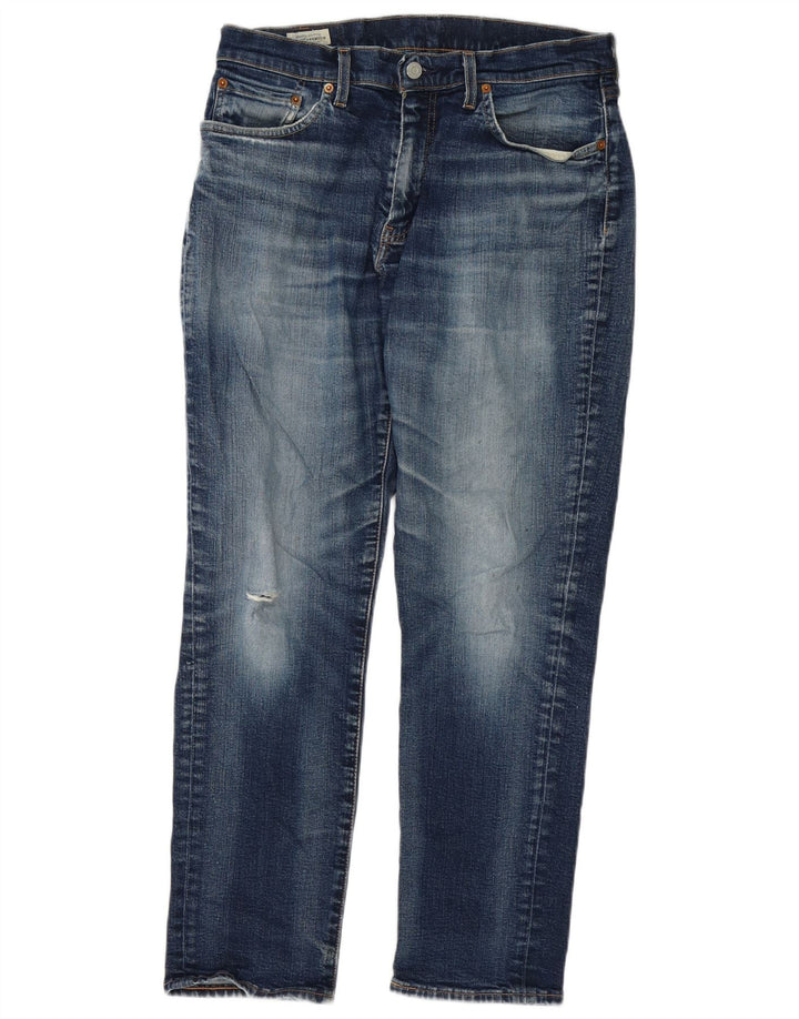 Мужские узкие джинсы Levi's W32 L30 синие, хлопок