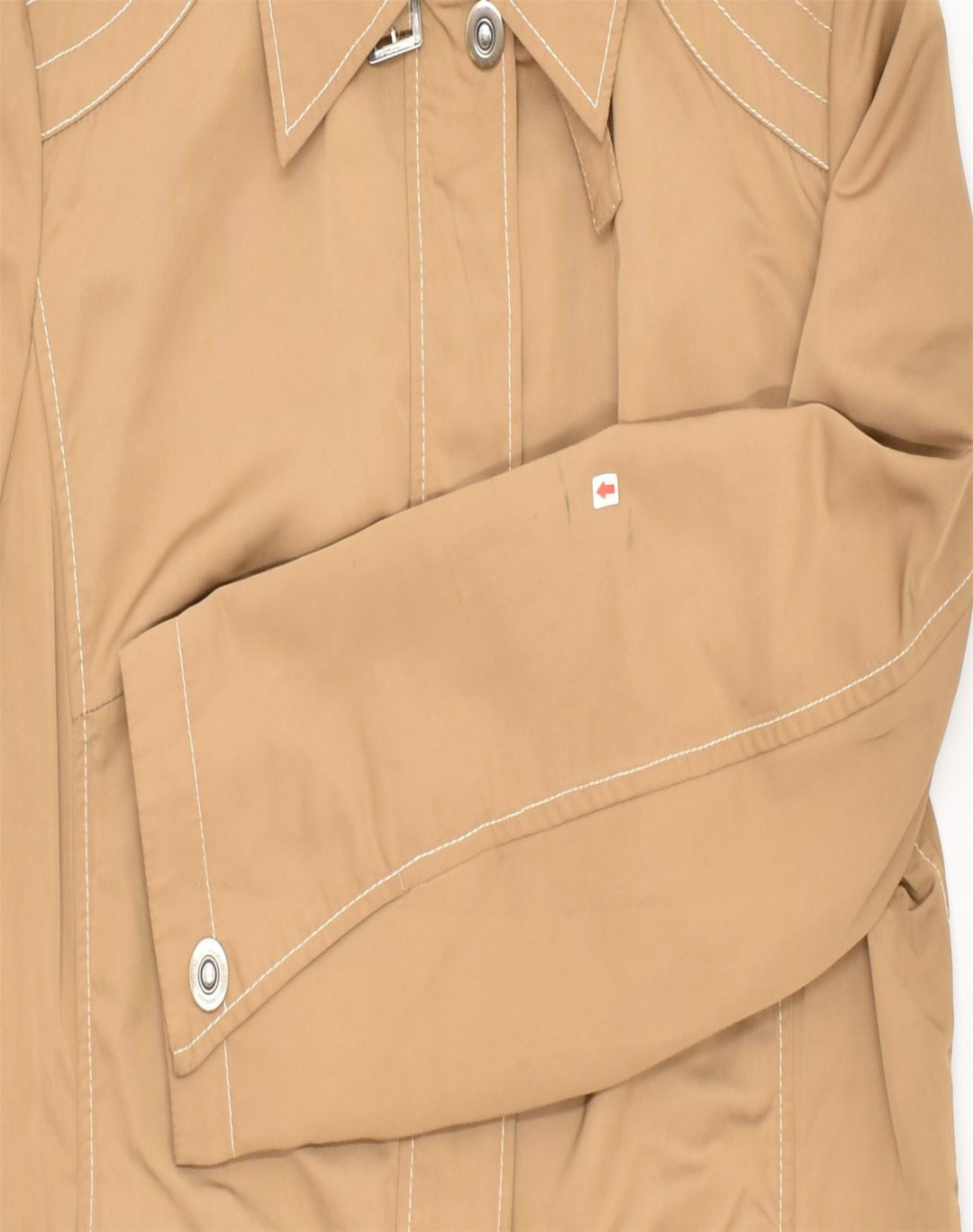 ELENA MIRO Womens Bomber Jacket UK 16 Large Brown Polyester | Vintage | Thrift | Second-Hand | Used Clothing | Messina Hembry 