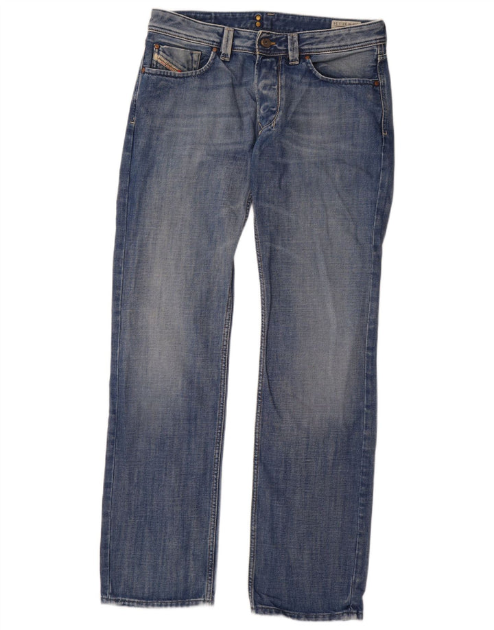 Мужские прямые джинсы Diesel Larkee W32 L34, синий хлопок