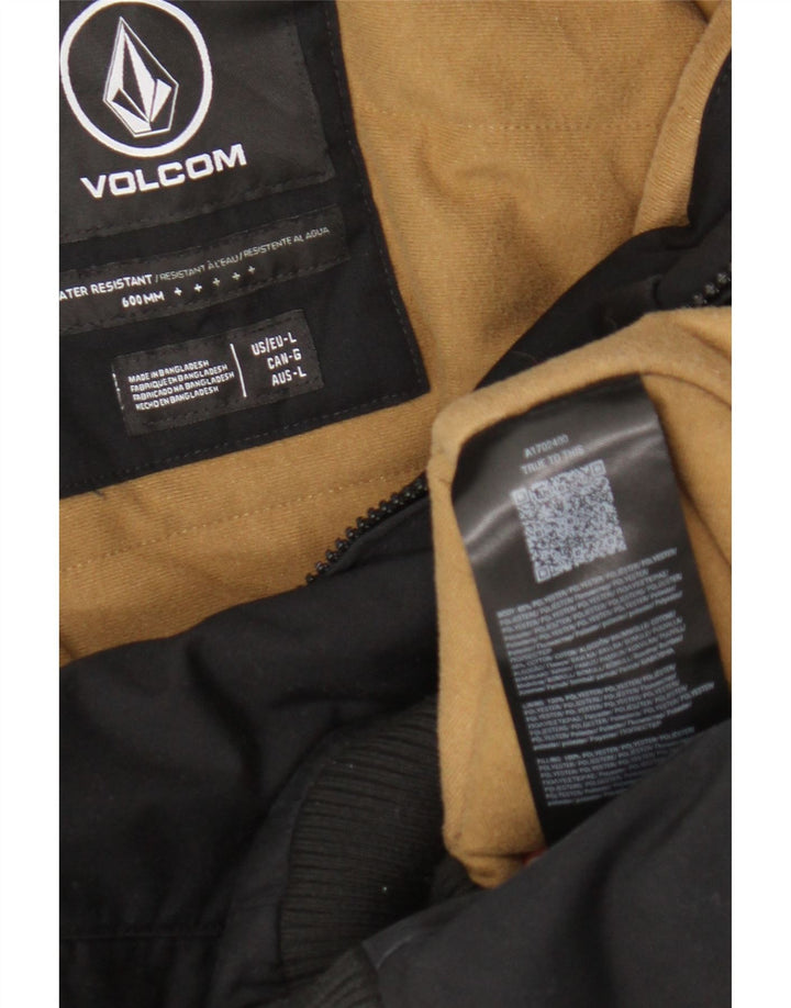 Мужская куртка-бомбер Volcom UK 40, большая, черная, полиэстер