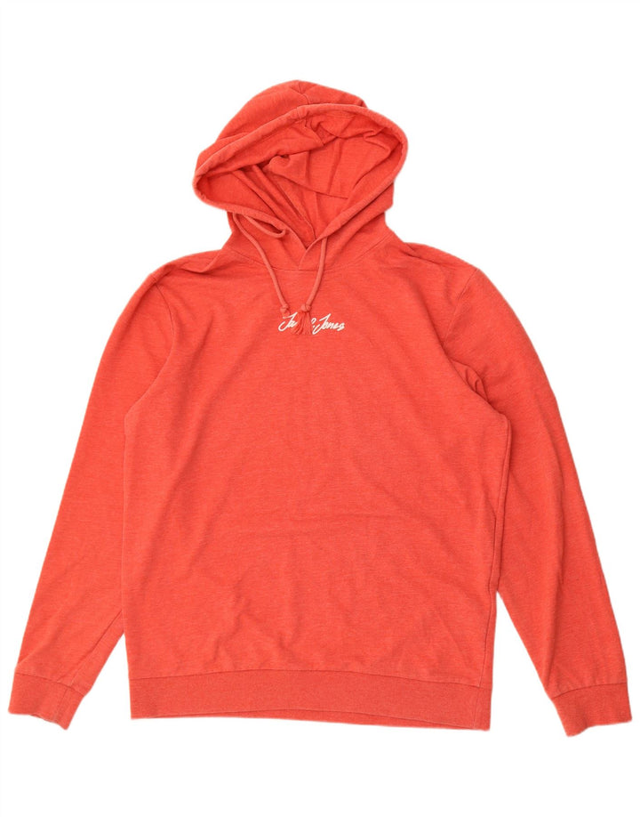 Мужской джемпер с капюшоном Jack & Jones XL, красный полиэстер