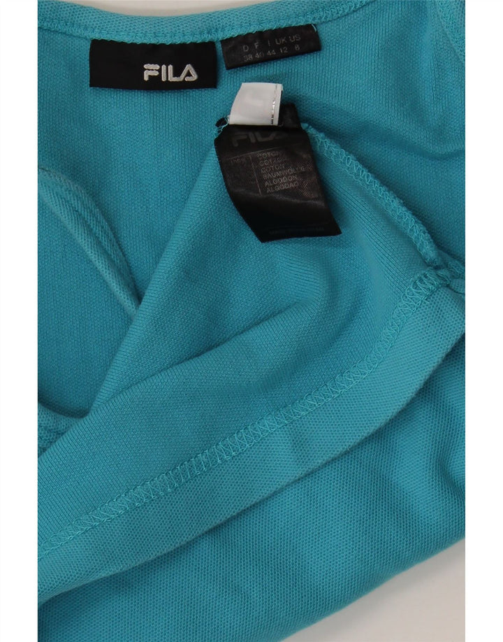 FILA Womens Crop Cami Top UK 12 Medium Blue Cotton Vintage Fila and Second-Hand Fila from Messina Hembry 