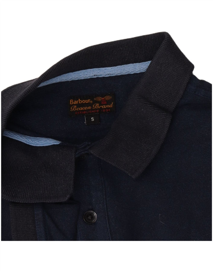 Мужская рубашка-поло Barbour, маленькая, темно-синяя