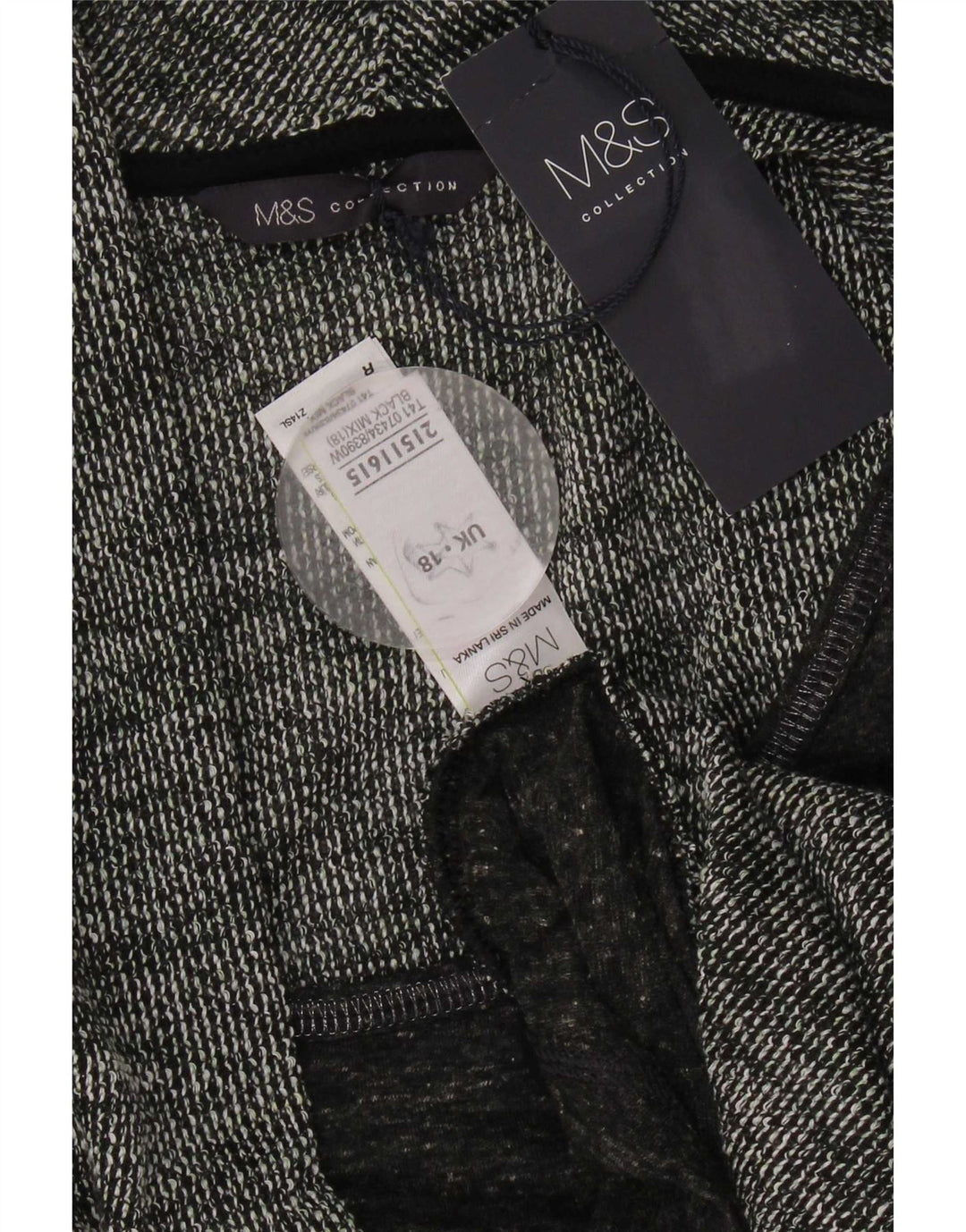 Женский открытый кардиган Marks & Spencer UK 18 XL, серый полиэстер