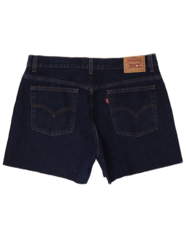 Женские джинсовые шорты свободного кроя Levi's 577, размер США 14, XL W34, темно-синий, хлопок