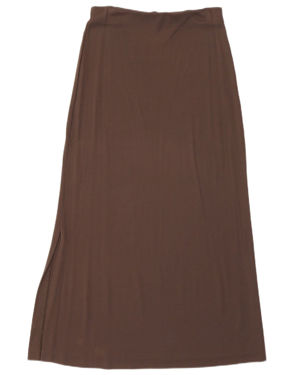 Sportmax Женская макси-юбка Medium W28 Коричневая вискоза