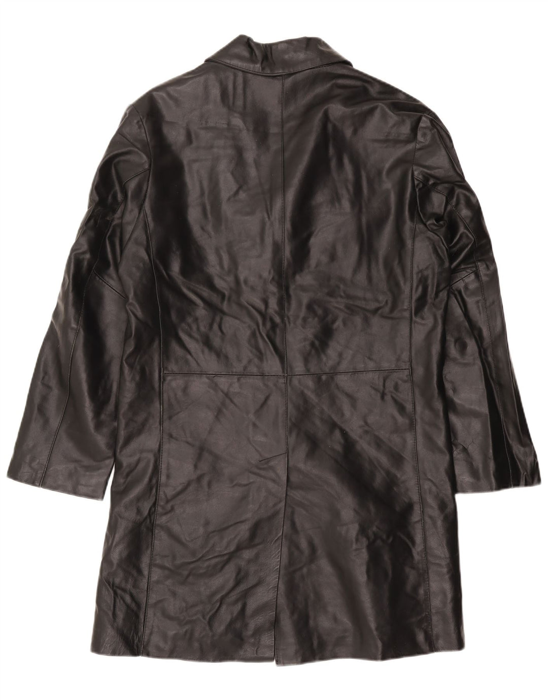 Мужское кожаное пальто Catbalou UK 40, большое черное кожаное