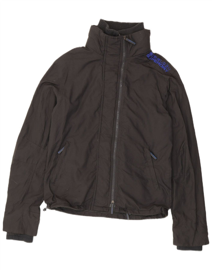 Мужская дождевик Superdry UK 42 XL Серый нейлон