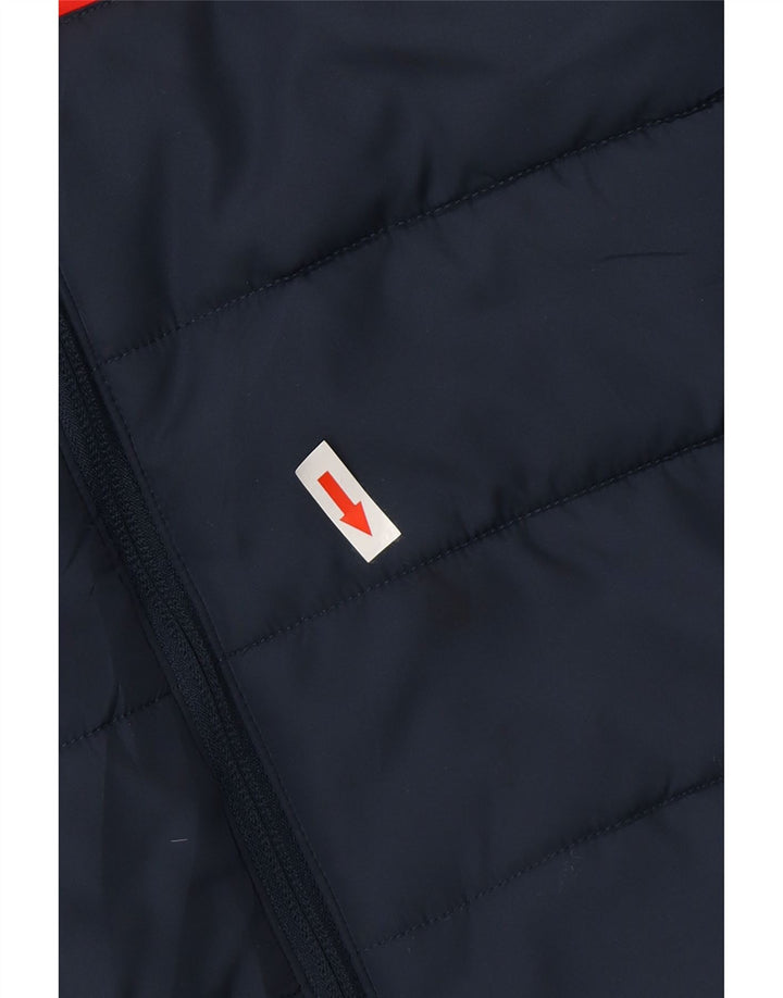 Утепленный жилет Puma для мальчиков 7–8 лет, темно-синий, полиэстер с цветными блоками