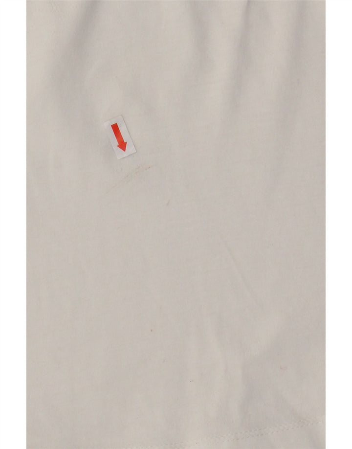 PUMA Womens Graphic T-Shirt Top UK 12 Medium White Cotton Vintage Puma and Second-Hand Puma from Messina Hembry 