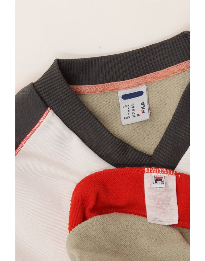 Мужской свитер FILA Jumper XL Разноцветный полиэстер с цветными блоками