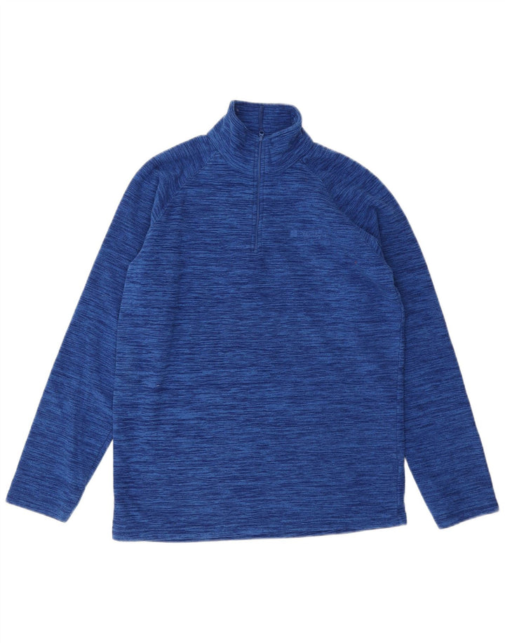 MOUNTAIN WAREHOUSE Мужской флисовый джемпер с воротником на молнии, маленький синий в крапинку
