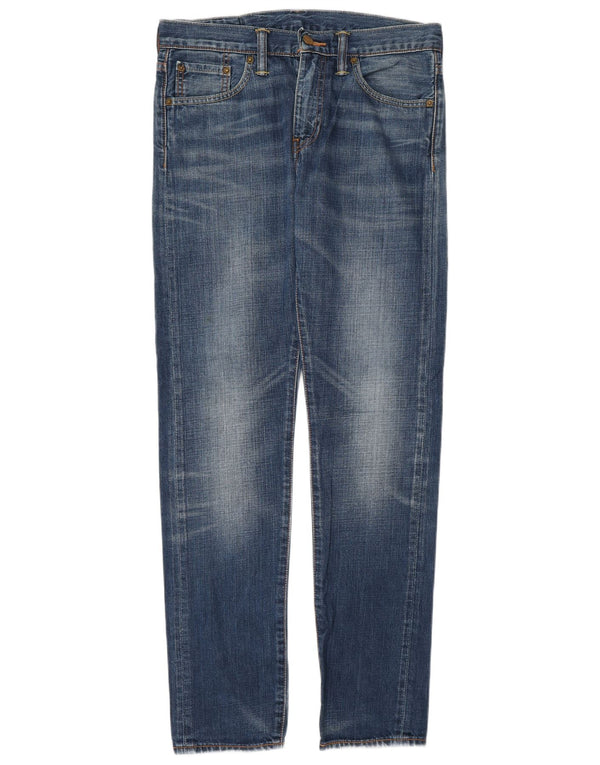 Мужские зауженные джинсы Levi's 508 W29 L32 синие, хлопок