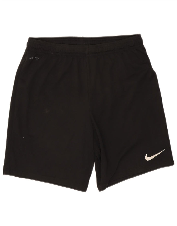 Мужские спортивные шорты Nike Dri Fit, большие черные, полиэстер
