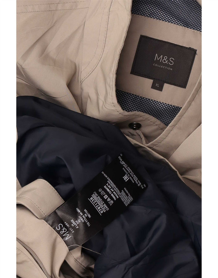 Мужская куртка Marks & Spencer UK 42 XL серая из полиэстера