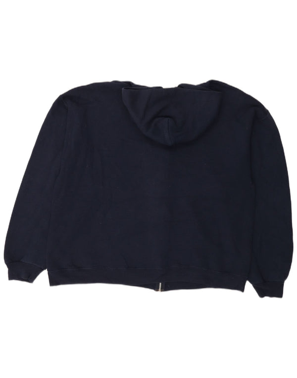 Женский свитер с капюшоном на молнии RUSSELL ATHLETIC Dri-Power UK 18 XL, темно-синий