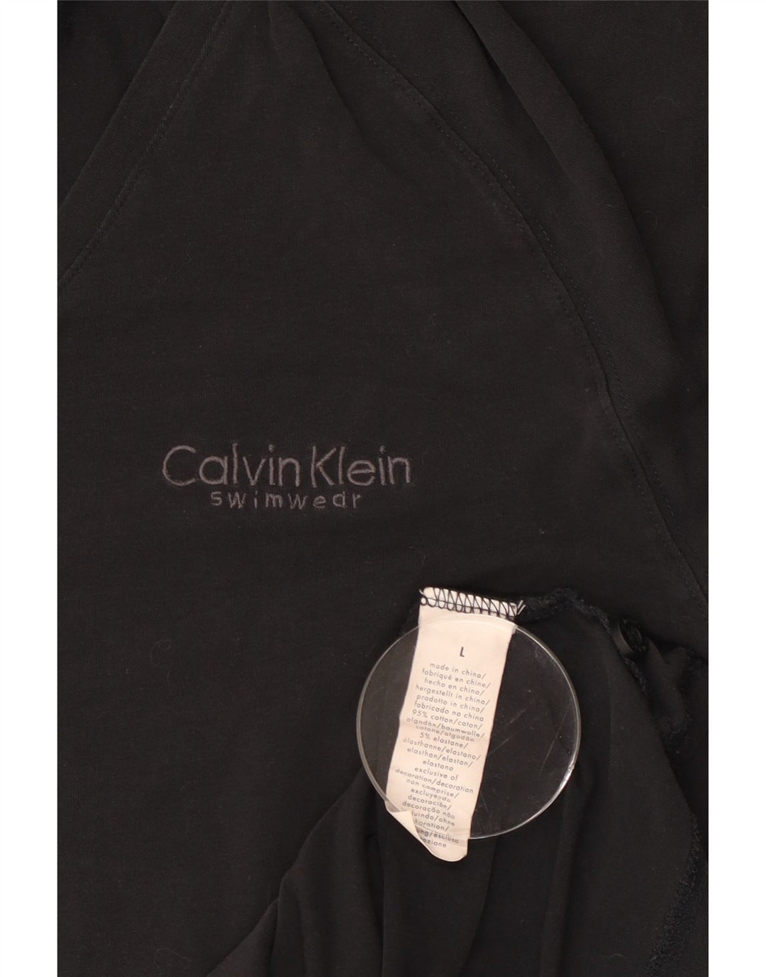 Мужская футболка Calvin Klein, большой черный хлопок