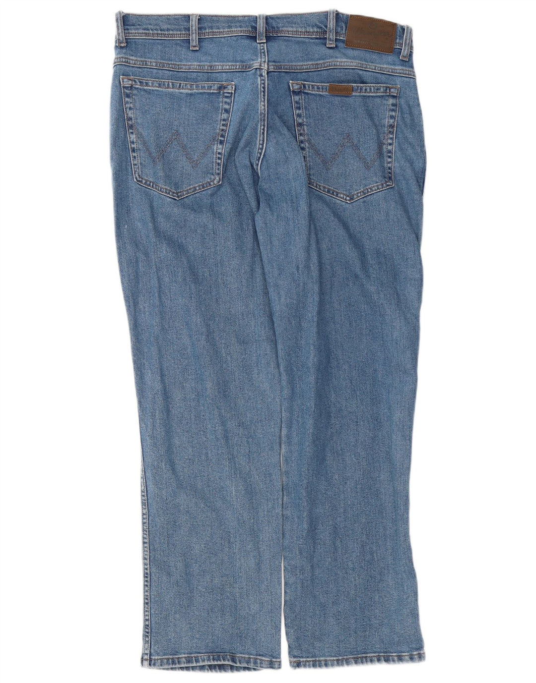 Мужские прямые джинсы Wrangler стандартного кроя W36 L30, синий хлопок