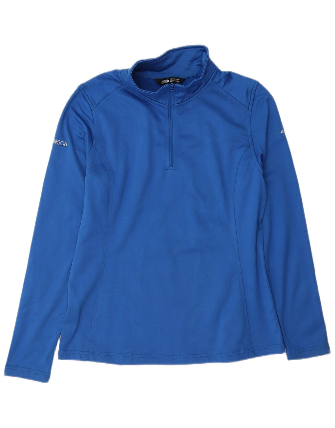 Женский пуловер с воротником на молнии The North Face, топ UK 14, средний синий цвет