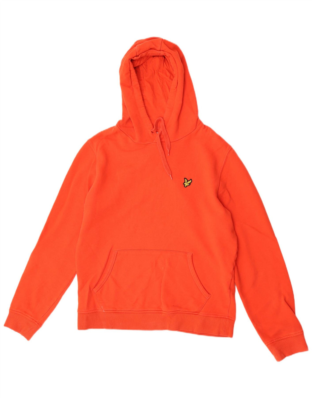 Мужской джемпер с капюшоном Lyle & Scott, хлопковый средний оранжевый