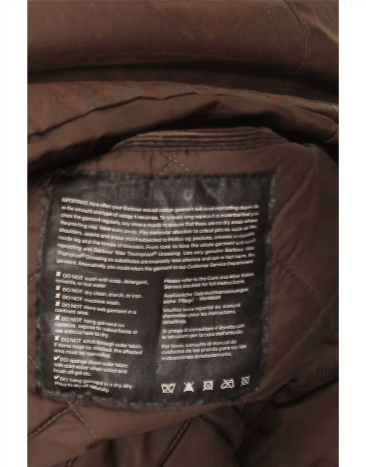 Мужская куртка Barbour из вощеного хлопка UK 40, большая коричневая