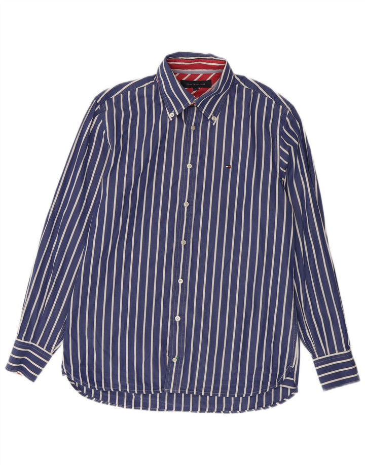 Tommy Hilfiger Мужская рубашка маленькая синяя полоска