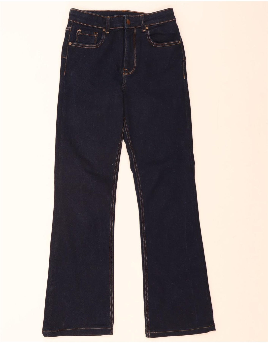 Женские расклешенные джинсы Zara EU 38 Small W28 L29 Темно-синие