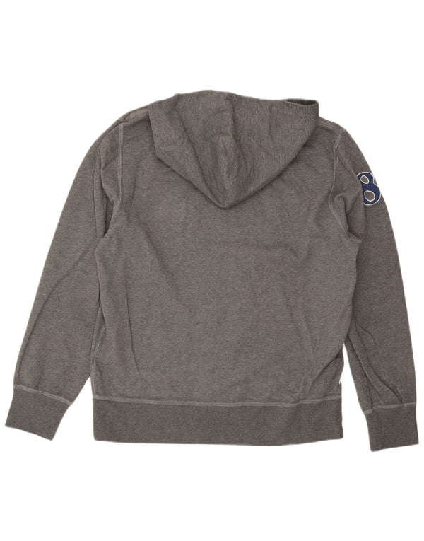 Franklin & Marshall Mens Graphic Hoodie Jumper 2XL Grey Cotton