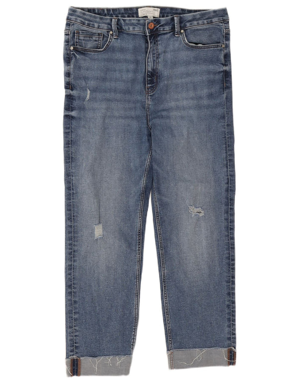 Женские прямые джинсы Marks & Spencer Harper UK 16, большие W32 L25, синие
