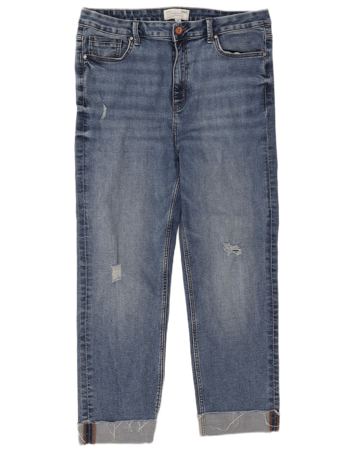Женские прямые джинсы Marks & Spencer Harper UK 16, большие W32 L25, синие